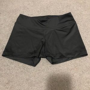 Black Reebok spandex shorts